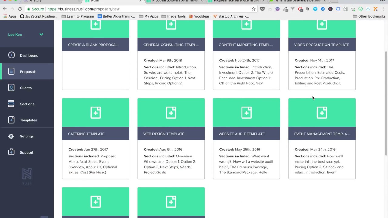 Nusii Review: Creating a Proposal
