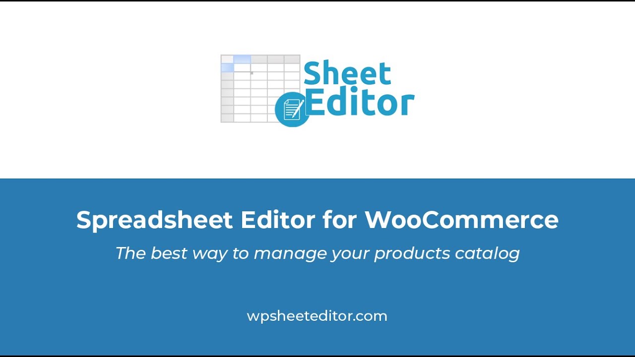 Spreadsheet Editor for WooCommerce - The best way to manage your products catalog