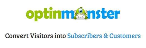 The logo for optinmonster, which converts visitors into subscribers and customers.