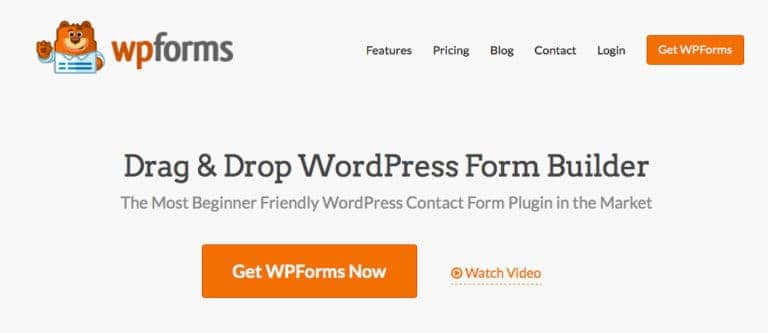 Drag and drop wordpress form builder.