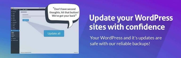 Update your wordpress sites with confidence.