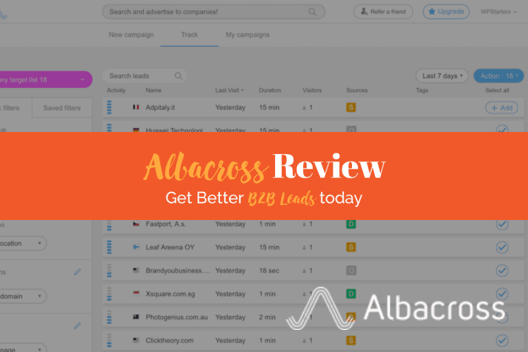 Albacross review - get better ppl and leads today.