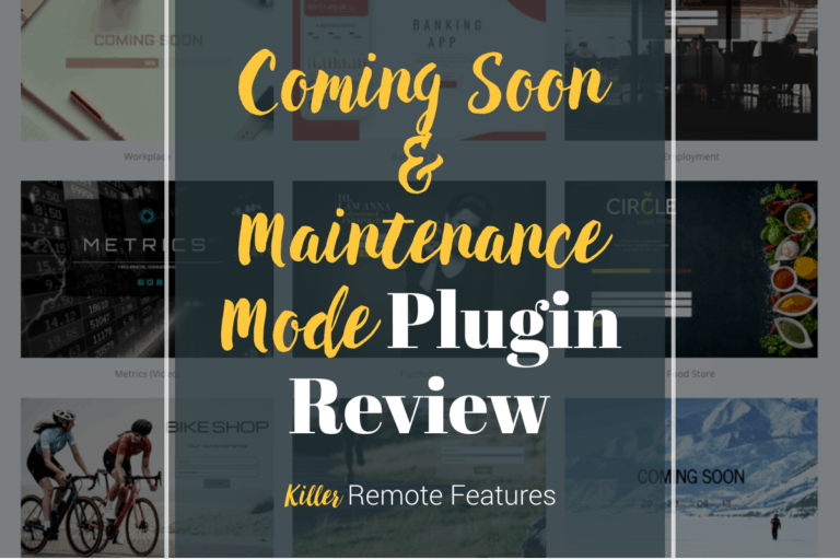 Coming soon & maintenance mode plugin review.