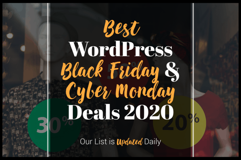 Best wordpress black friday & cyber monday deals 2020.